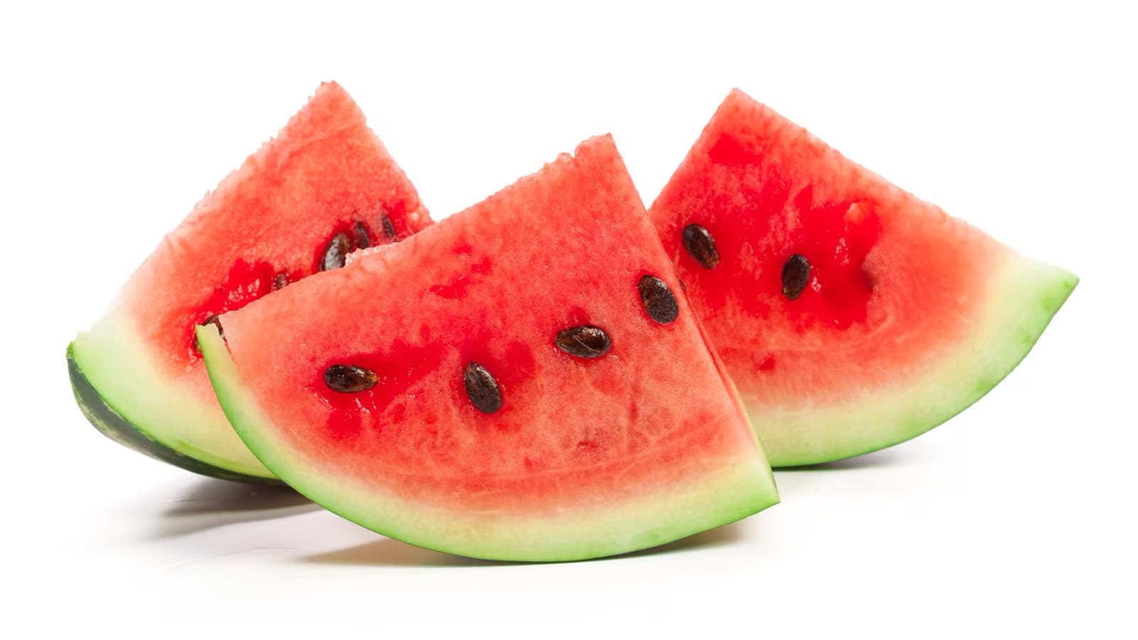 Melone-Feta-Salat einfach selber machen. Bild von Wassermelone, die für den Melone-Feta-Salat benötigt wird.