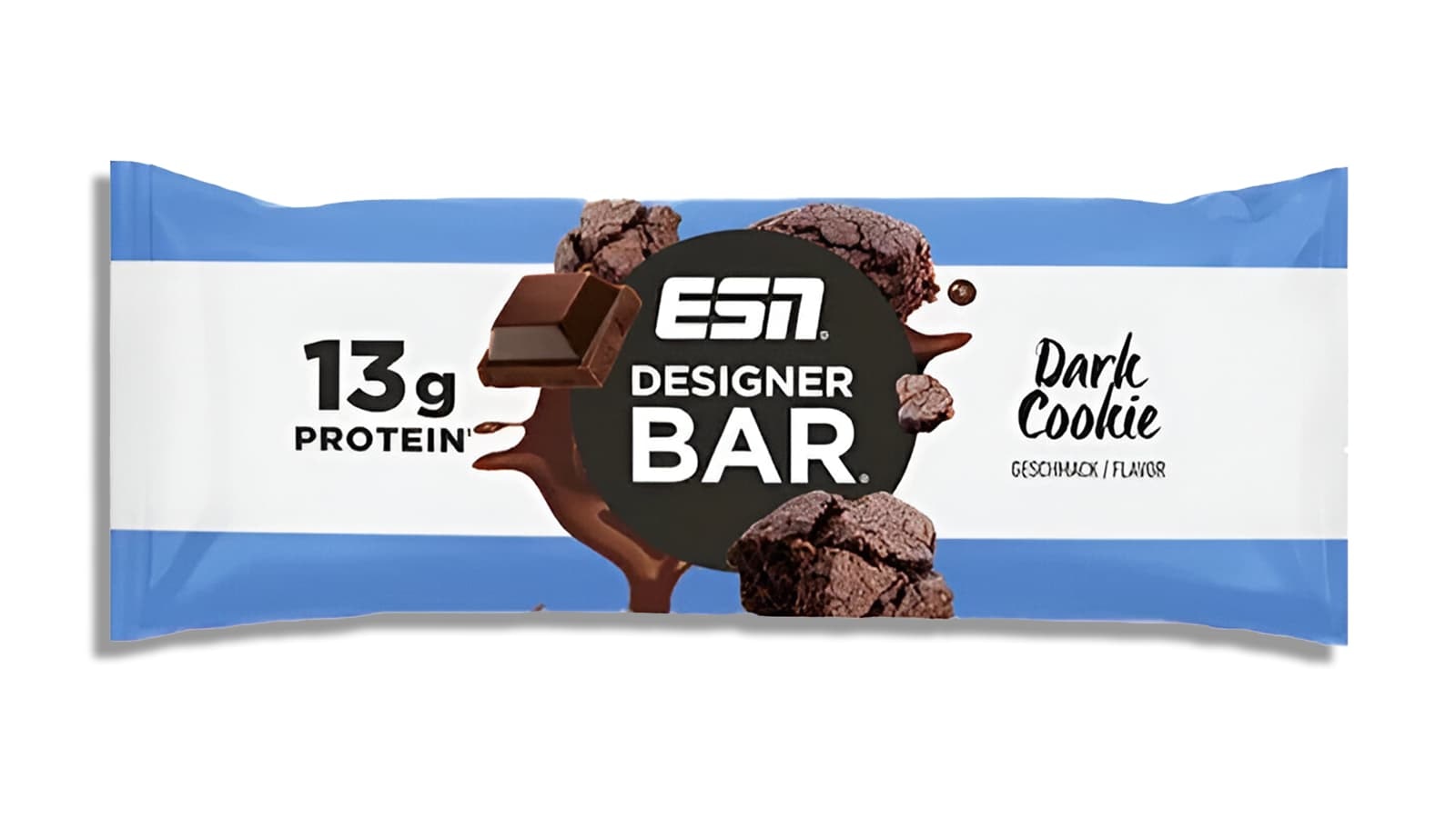 Wie schmeckt die ESN Designer Bar "Dark Cookie"? Bild, welches die ESN Designer Bar "Dark Cookie" präsentiert.