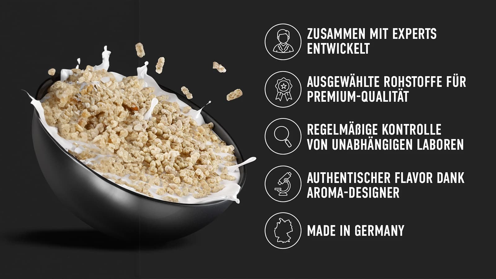 ESN Rice Crispies im Review. Bild, welches die ESN Rice Crispies präsentiert.