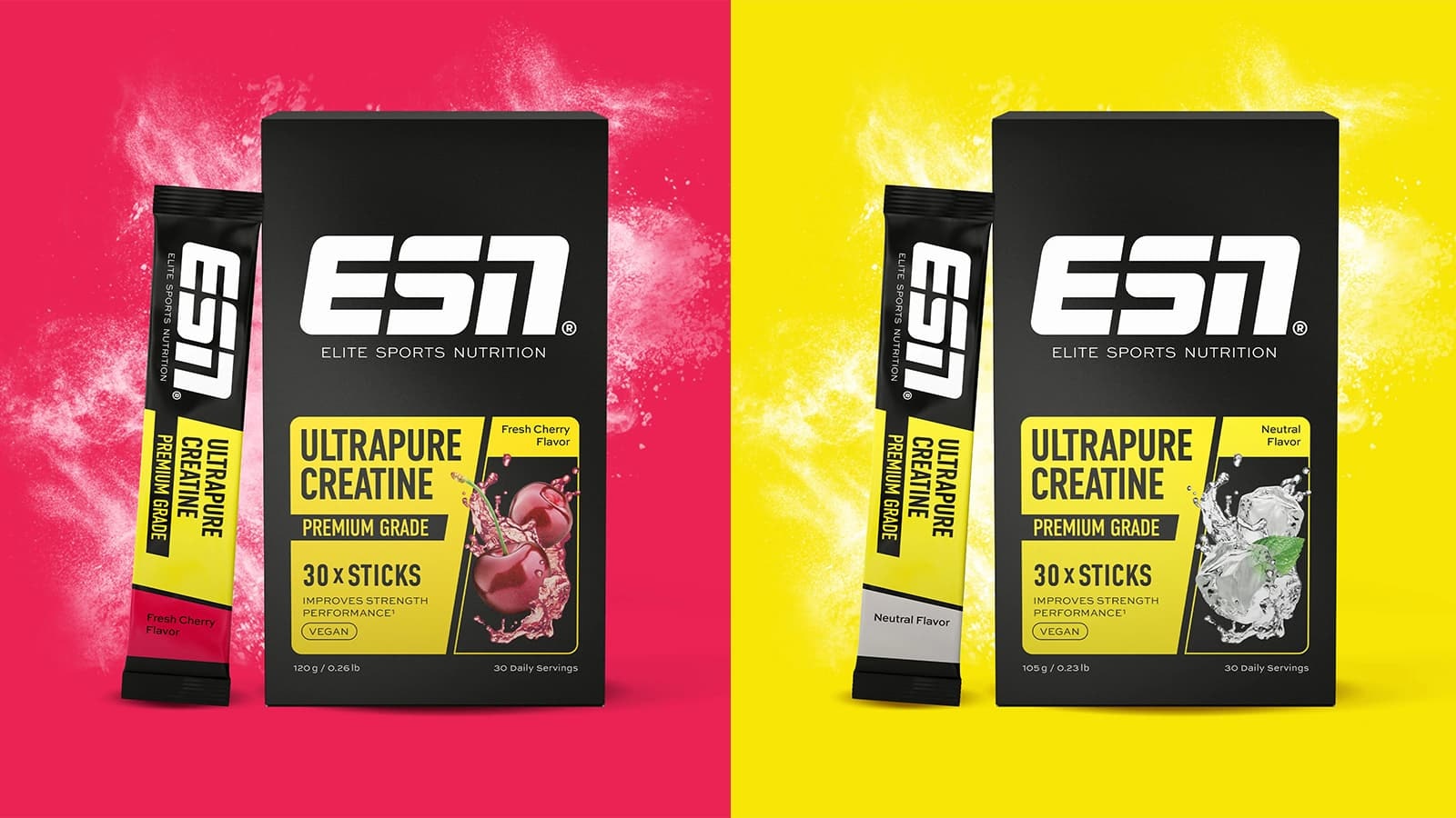 Die ESN Ultrapure Kreatin Pulver Sticks sind eine durchdachte Lösung für alle, die auf der Suche nach einem hochwertigen und unkomplizierten Kreatinprodukt sind.