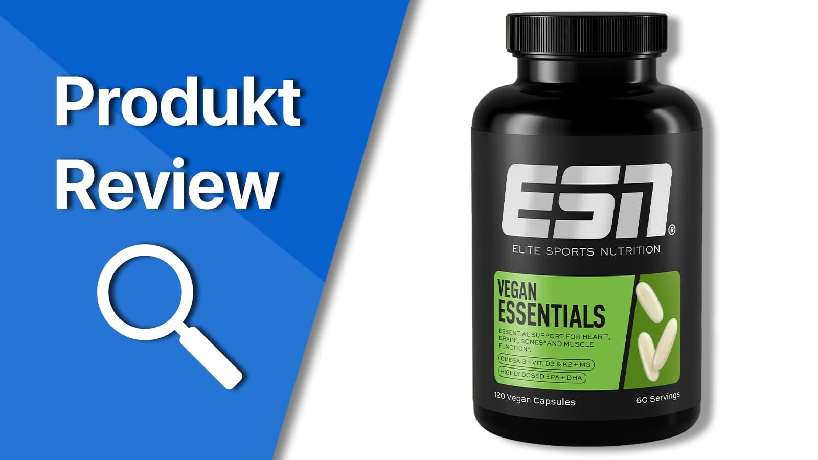 ESN Vegan Essentials ist das ideale Supplement für alle Veganer, die ihren Körper ganzheitlich unterstützen wollen – sei es im Training oder im Alltag.