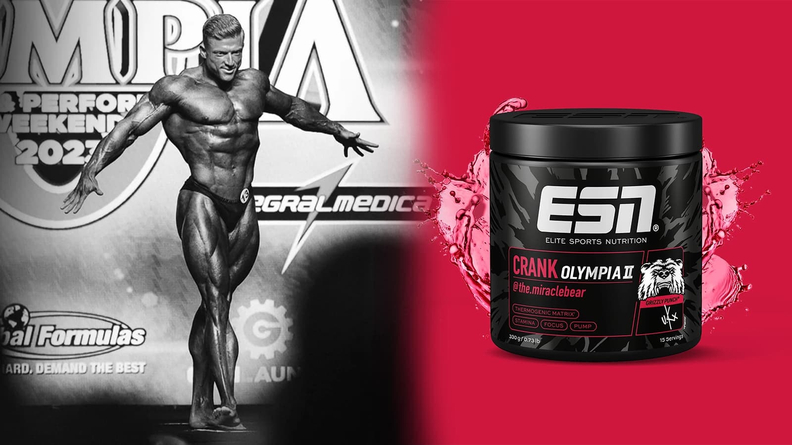 Der ESN Crank Olympia 2 ist der neueste Pre-Workout-Booster, der in Zusammenarbeit mit Urs Kalecinski entwickelt wurde.