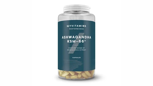 Produktbild einer Dose mit Ashwagandha Kapseln von MyProtein.