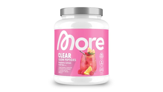 Produktbild einer Dose More Clear Glow Peptides.
