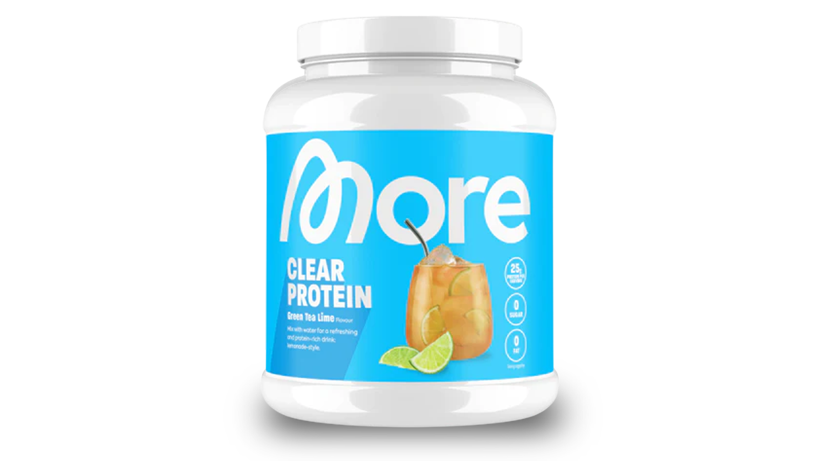 Produktbild von einer Dose More Clear Protein.