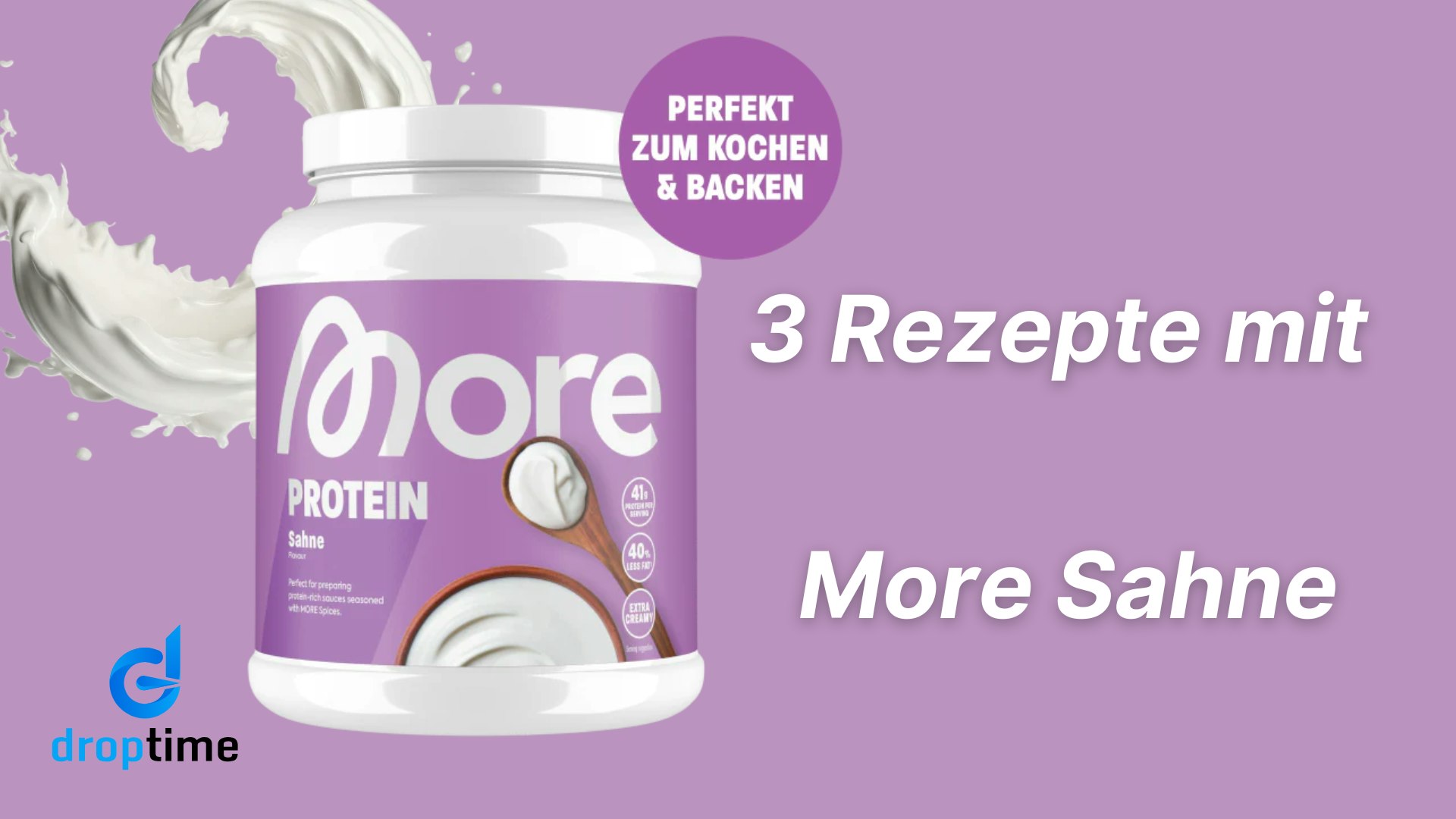 More Sahne von More Nutrition: 3 Einfache Rezepte