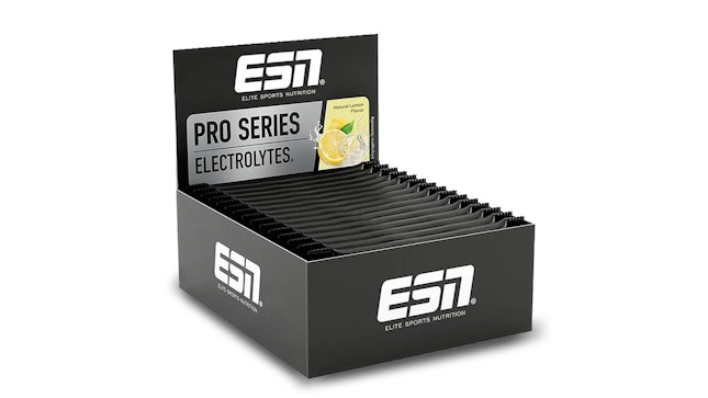Produktbild einer Box voller ESN Pro Series Electrolytes.