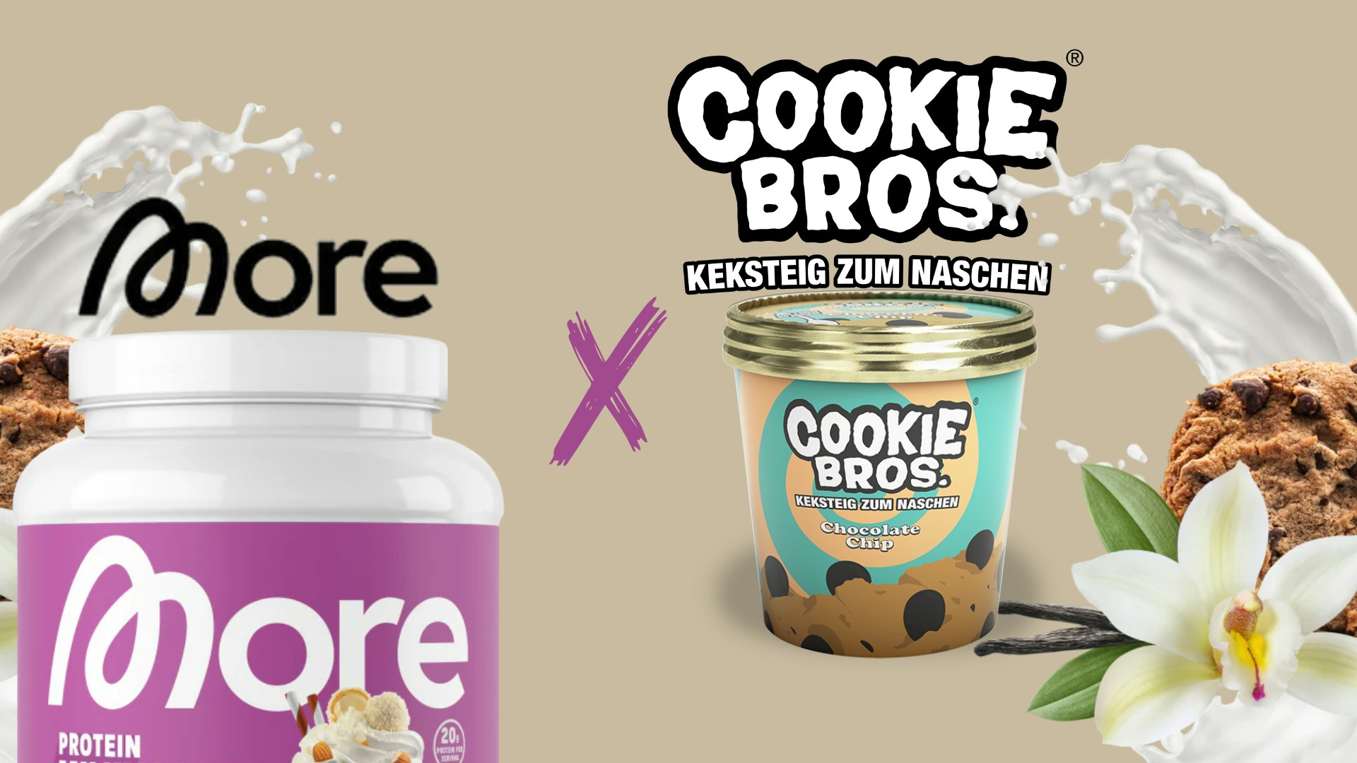 More Nutrition und Cookie Bros arbeiten zusammen!  