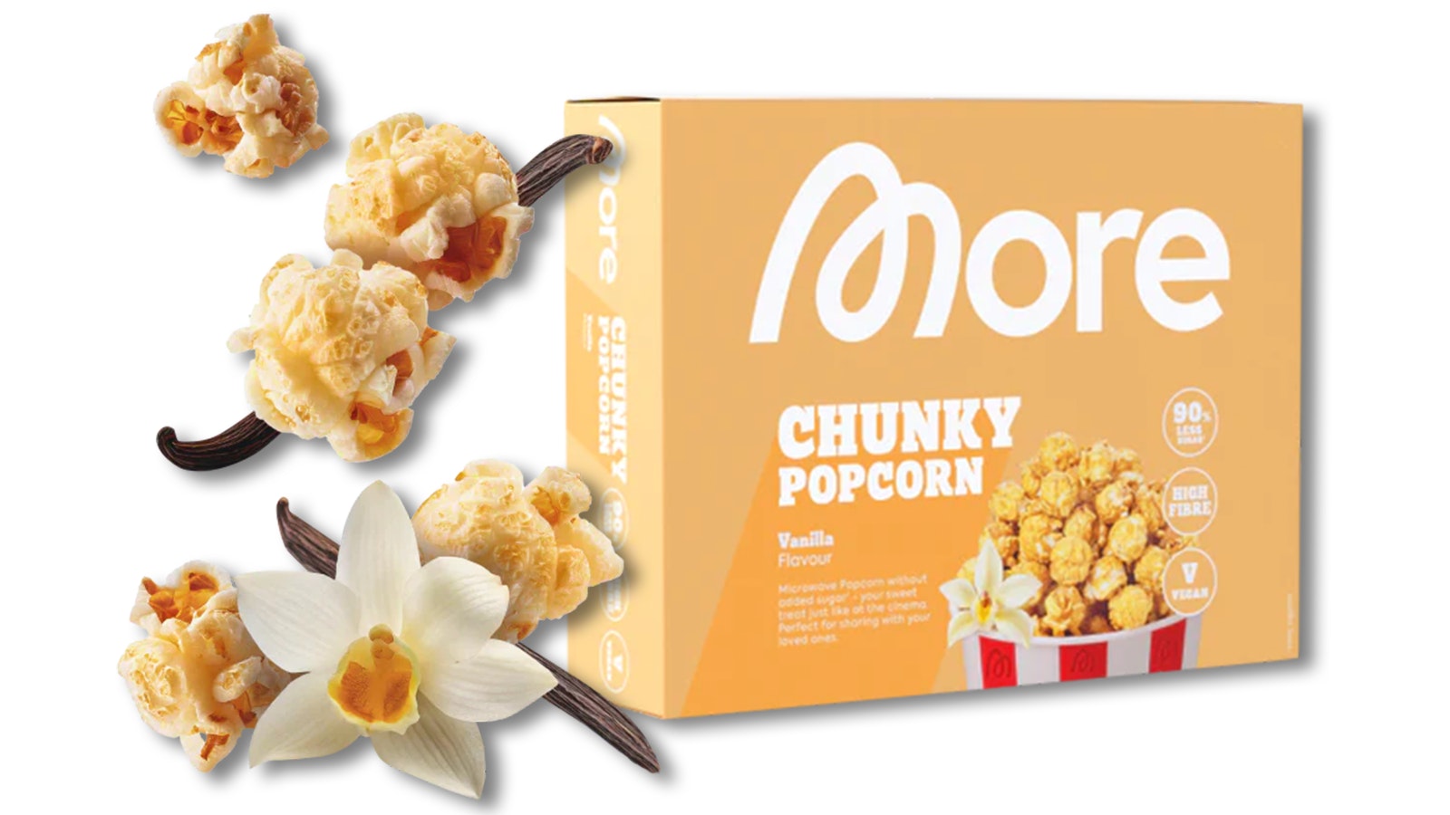 More Chunky Popcorn Vanilla Geschmack.