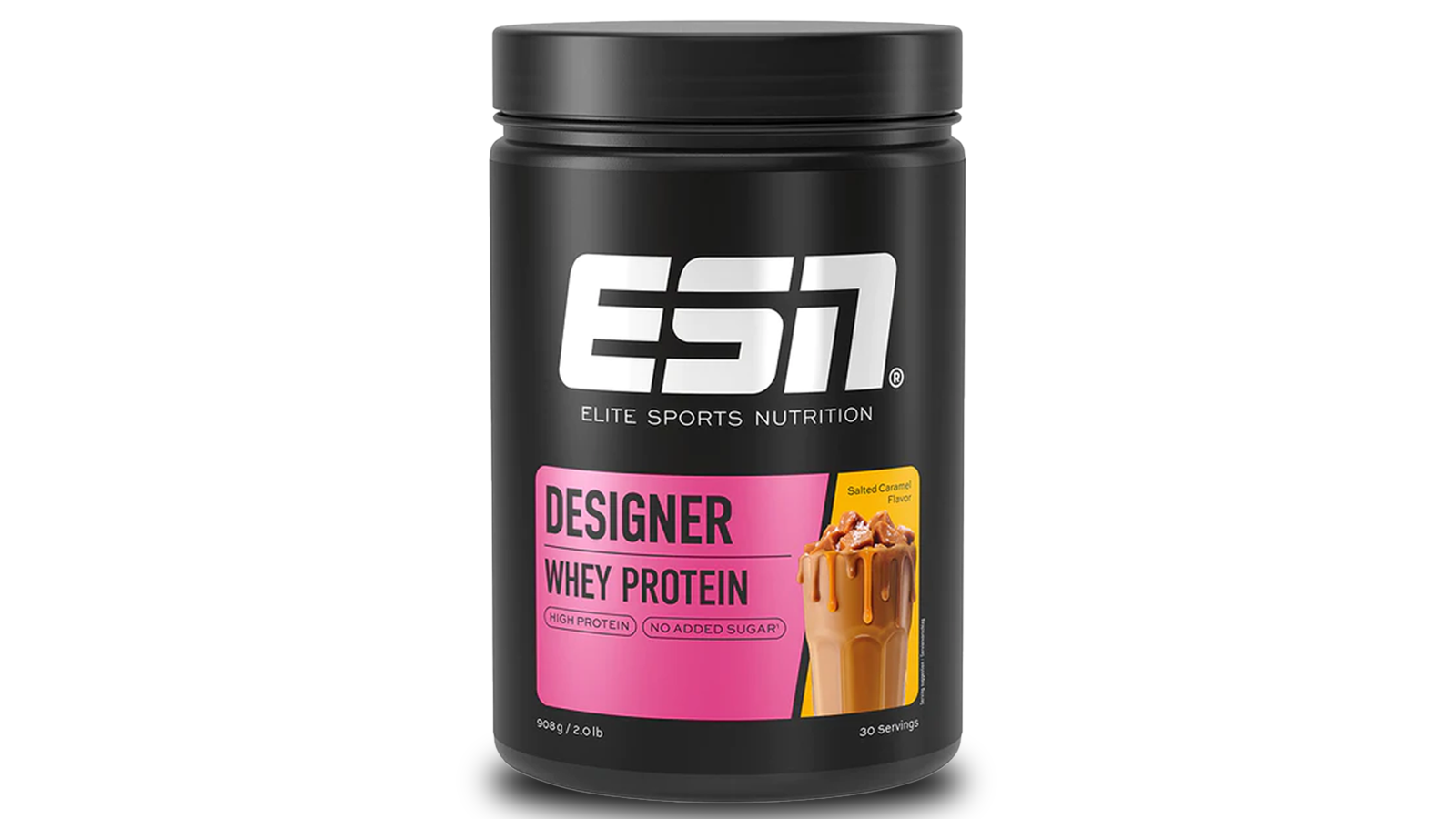 Produktbild von einer Dose ESN Designer Whey Protein.