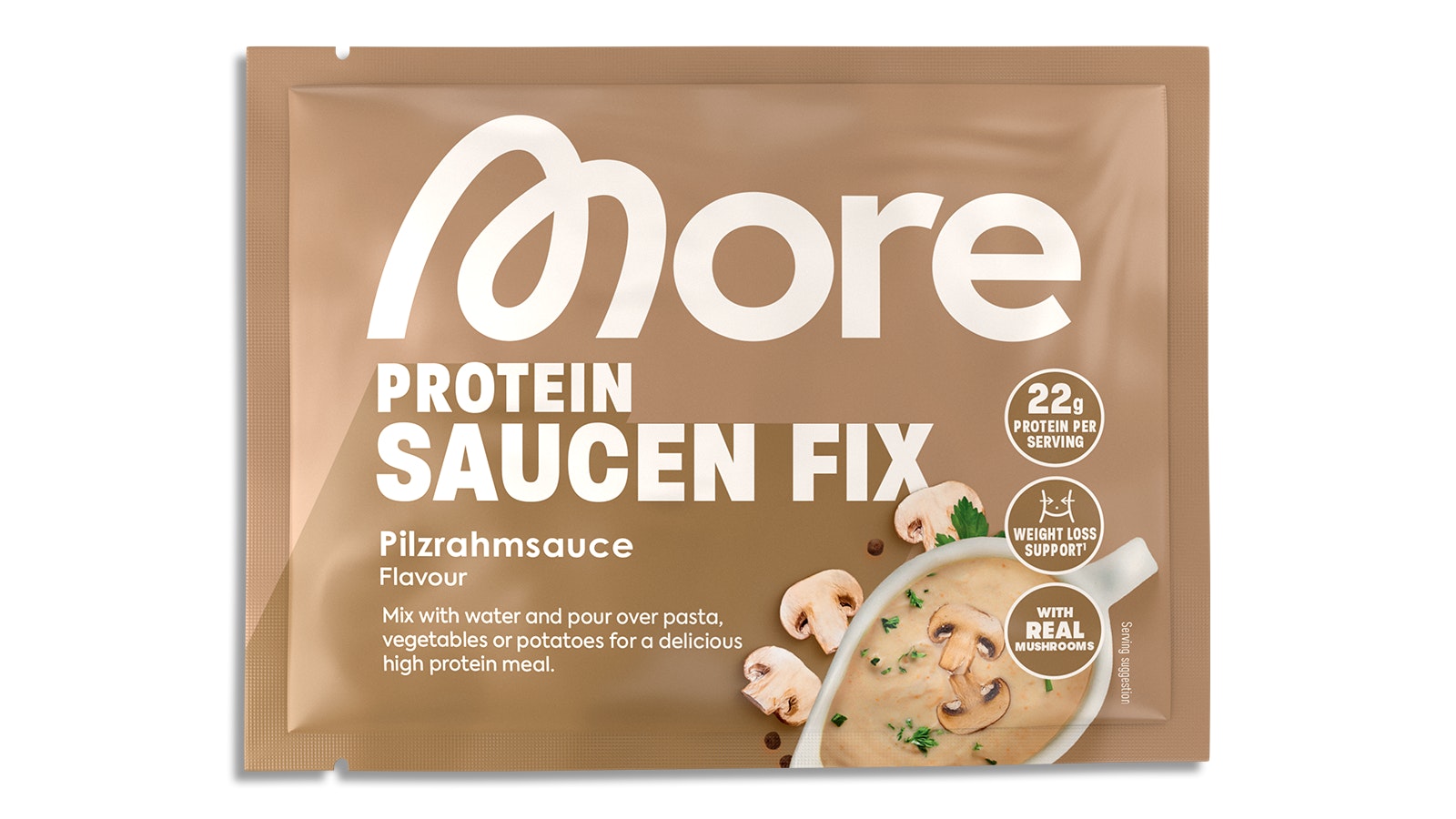 Produktbild der More Protein Saucen Fix im Pilzrahmsauce-Geschmack