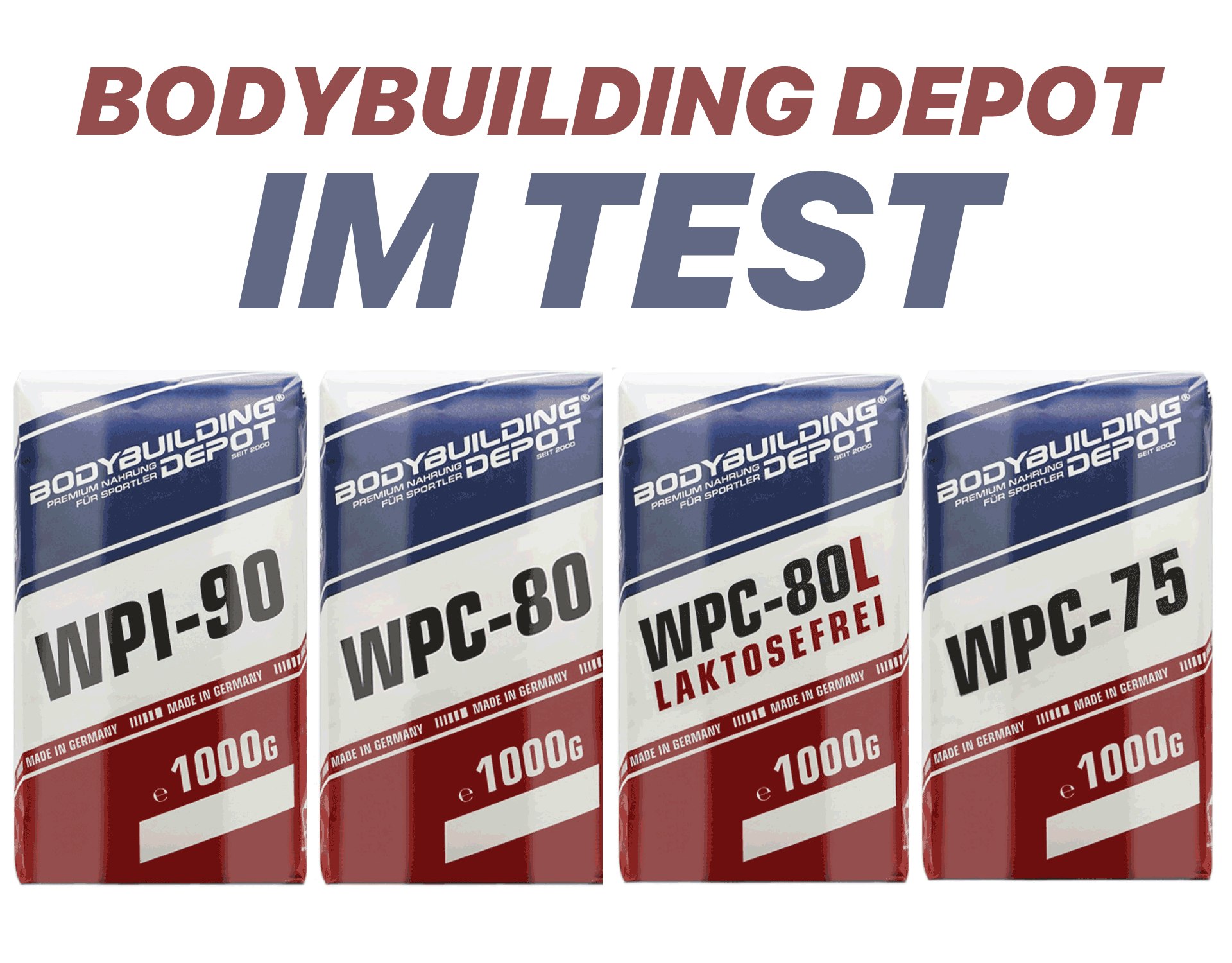 Verschiedene Produkte von Bodybuilding Depot im Test