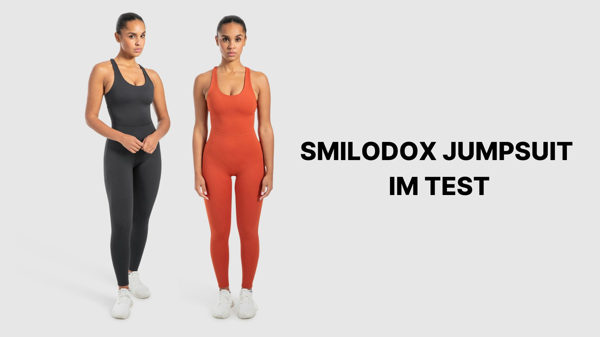 Fotomodell mit dem Smilodox Jumpsuit an.
