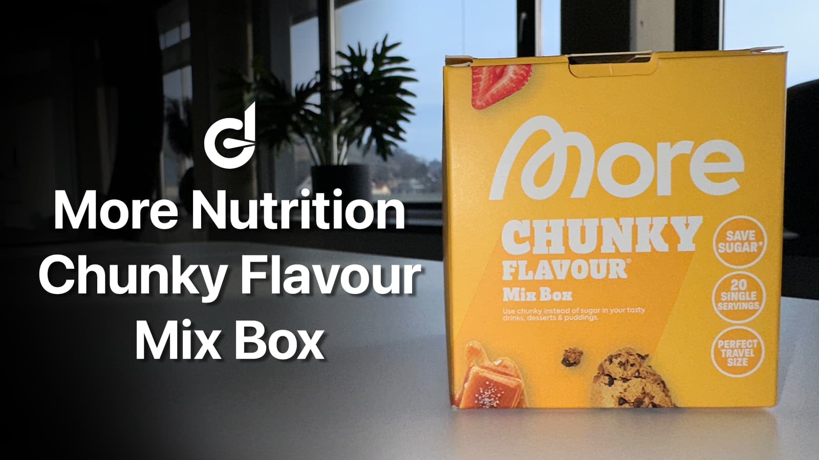 Die Überschrift des Artikels und ein Foto der More Chunky Flavour Mix Box.
