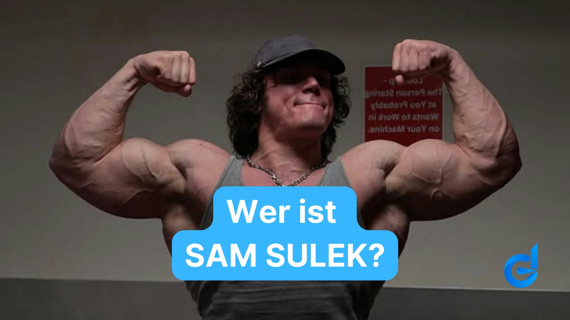 Sam Sulek im Fitnessstudio am Posen.