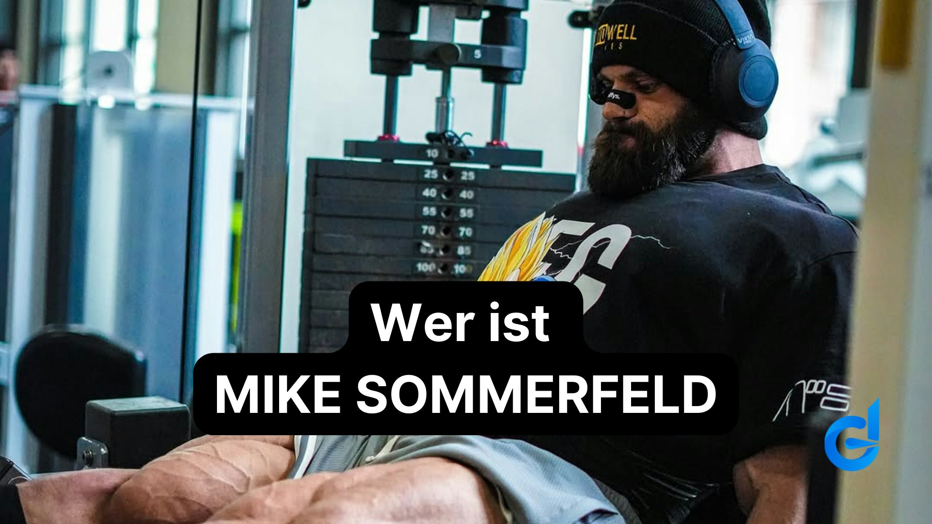 Mike Sommerfeld beim Beintraining.