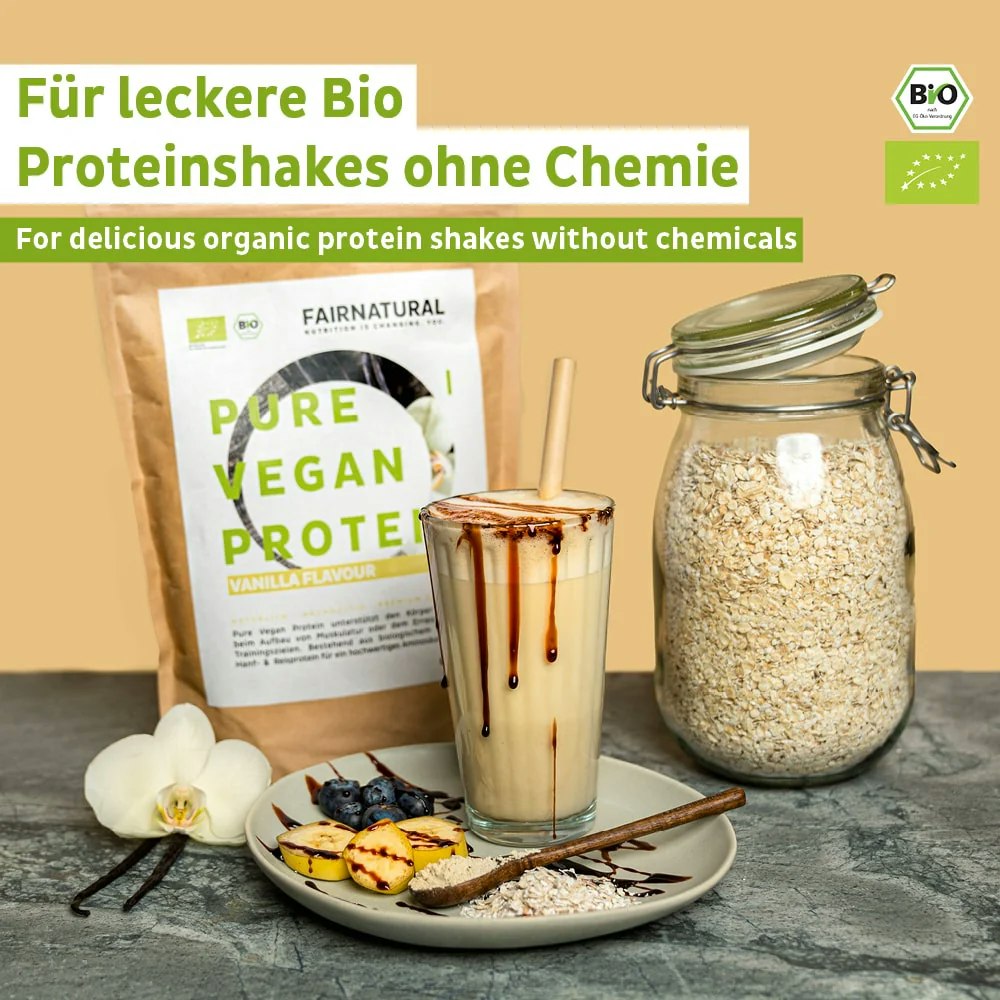 Bild vom Proteinpulver von fairnatural