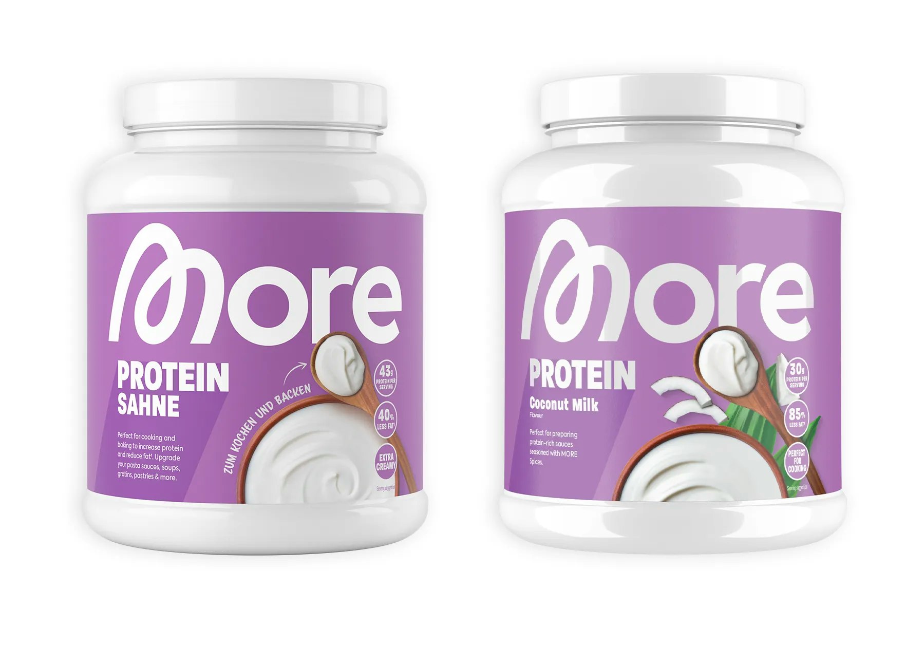 More Protein Sahne und Coconut Milk