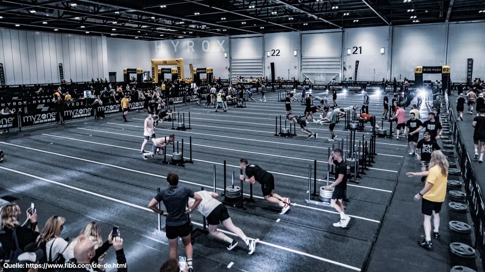 Hyrox Wettkampf auf der Fibo