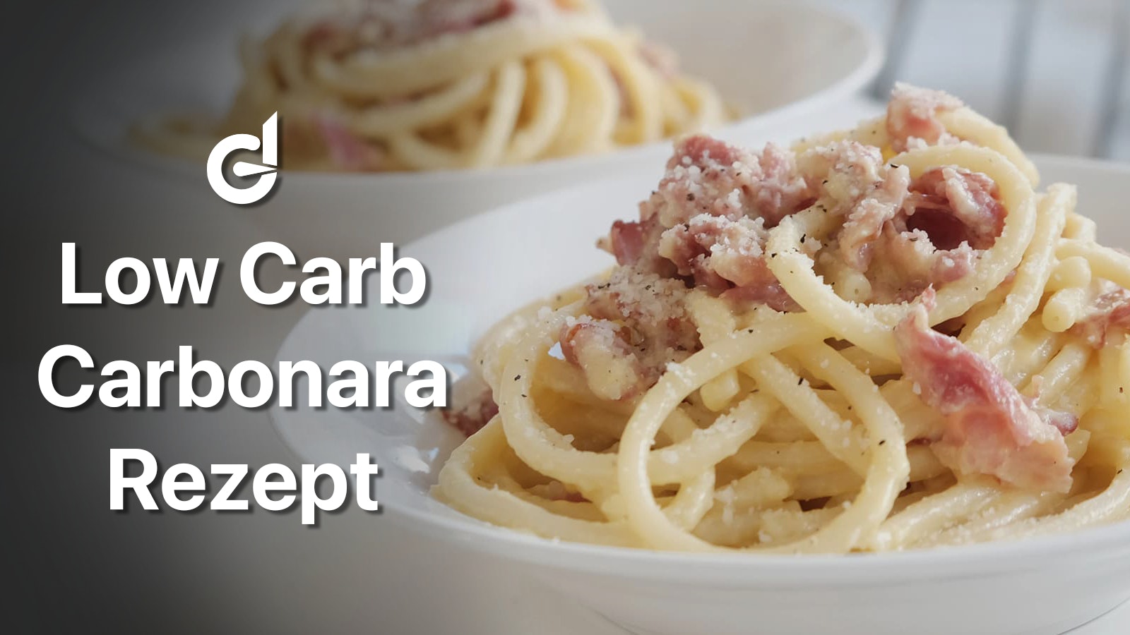 Titel des Artikels sowie ein Bild von Spaghetti Carbonara auf einem Teller.