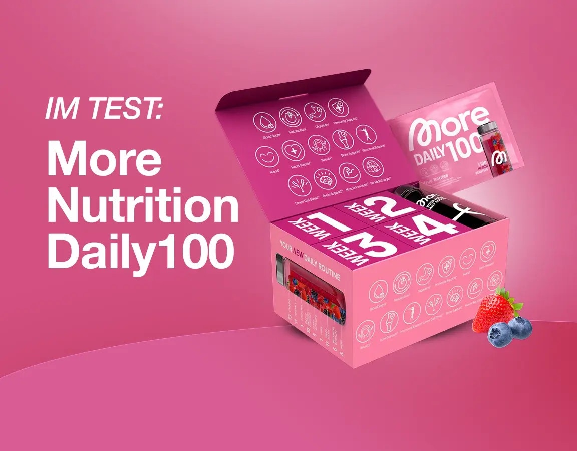 more nutrition daily100 in der verpackung.