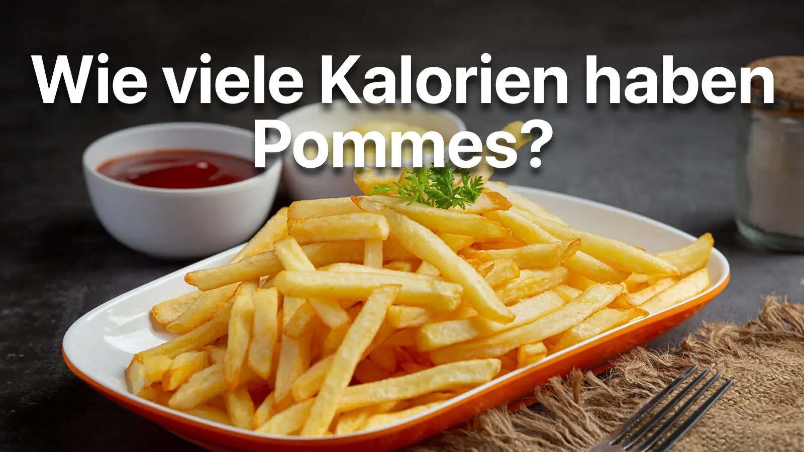 Die Überschrift des Artikels und ein Teller voll mit Pommes.