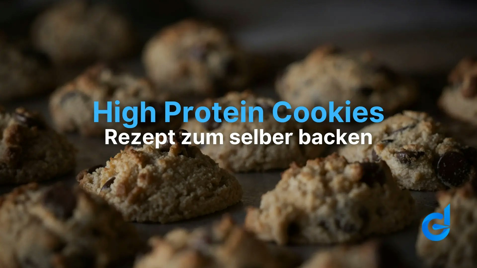 ein blech voller high protein cookies.