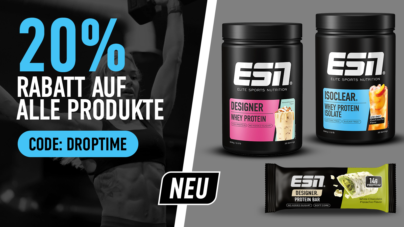 20% Rabatt auf alles bei ESN