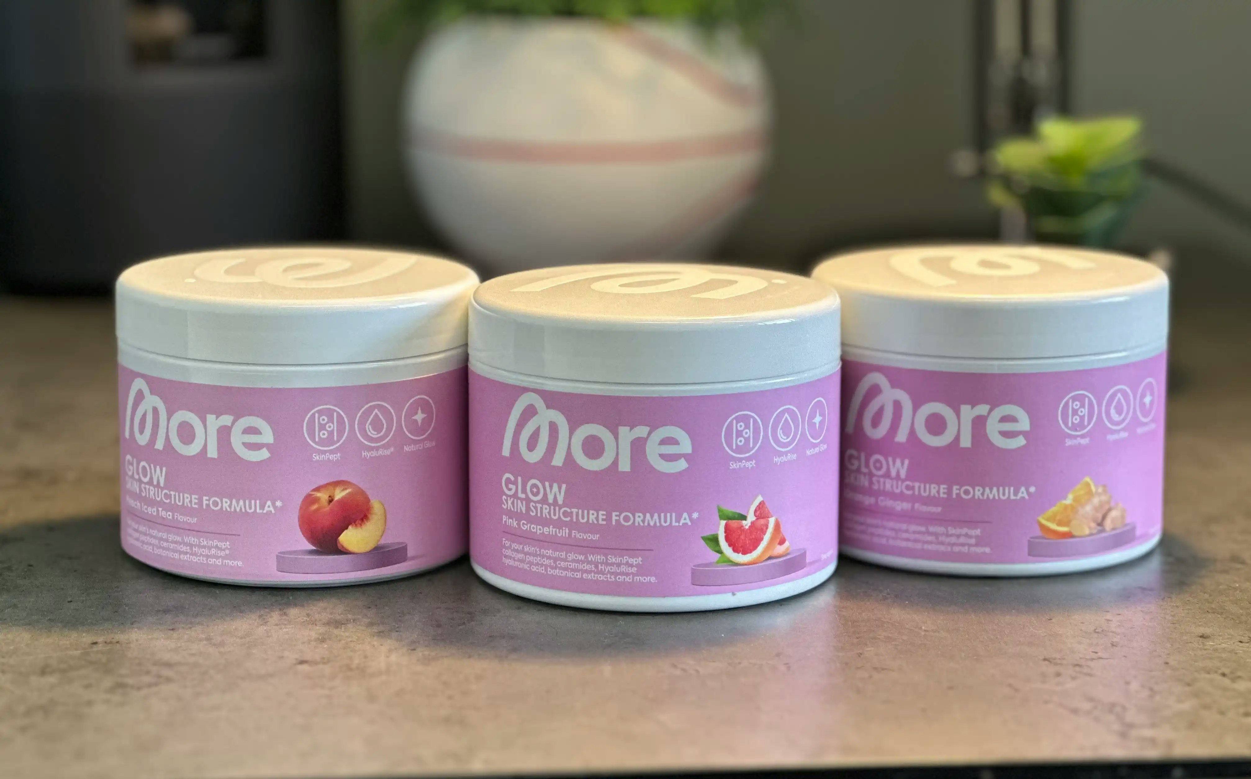 More Nutrition Glow Skin Structure Kollagen + Hyaluron Verpackung