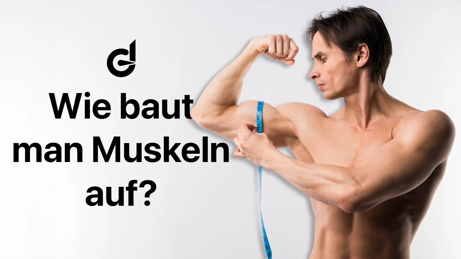 Wie baut man Muskeln auf? Bild von einem Mann mit einem ausgeprägten Bizeps.