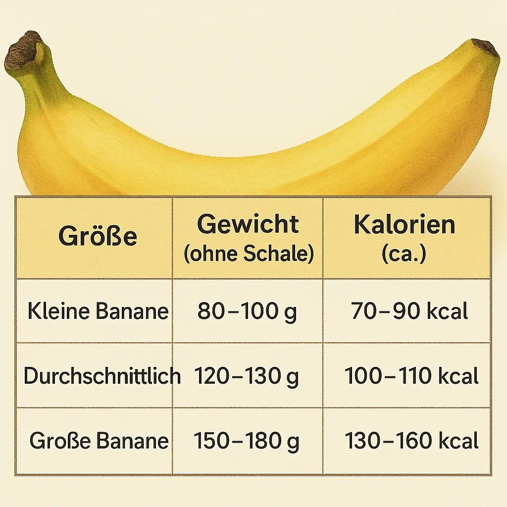 Wieviel Kalorien hat eine Banane?: Bananen Kalorien Unterschiede