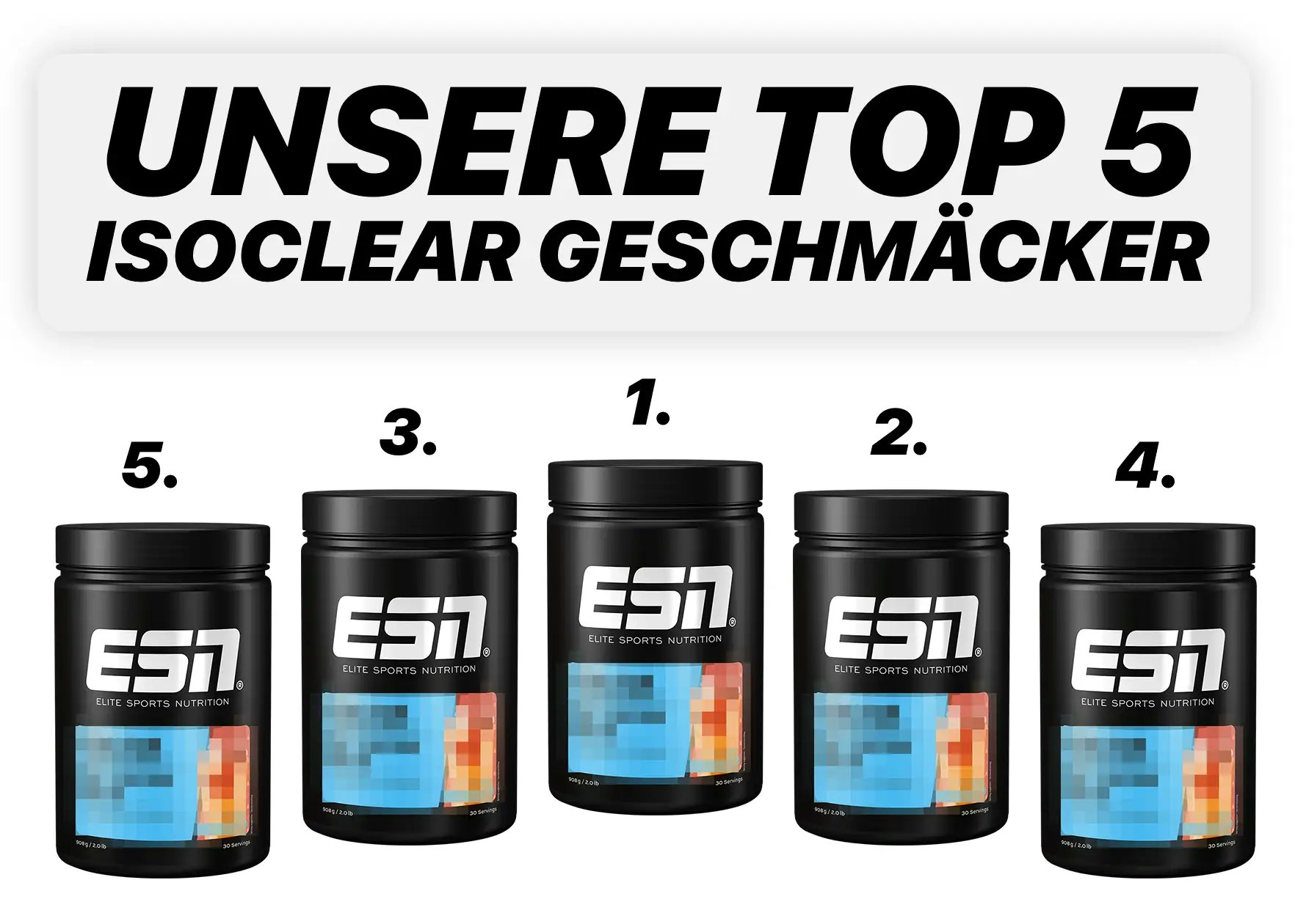 Die Top 5 Geschmäcker von ESN Isoclear Whey Isolate