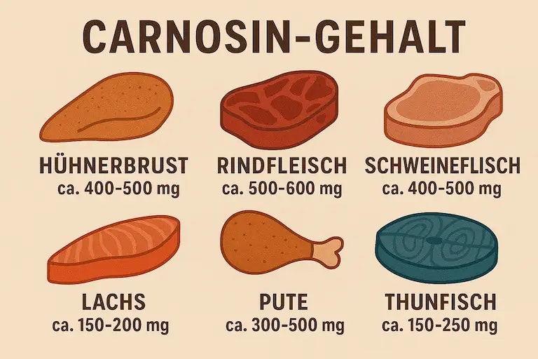 Beta Alanin in Lebensmitteln