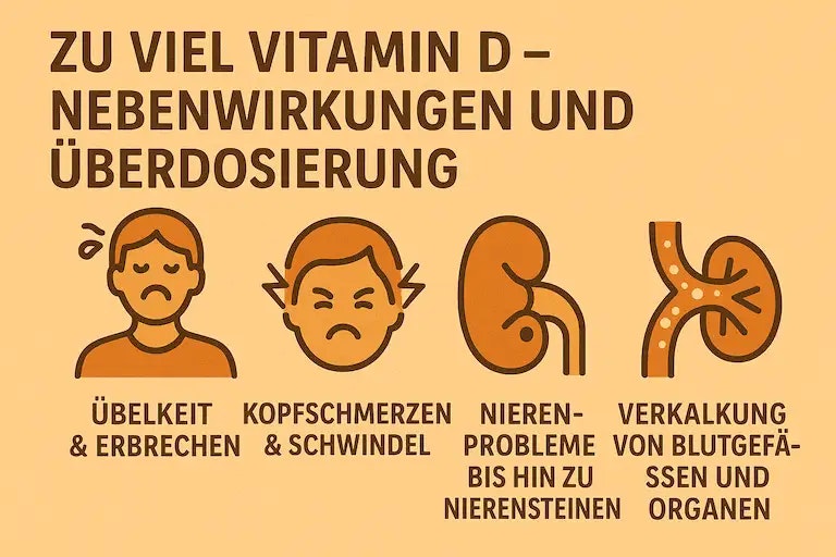 Zu viel Vitamin D – Nebenwirkungen und Überdosierung