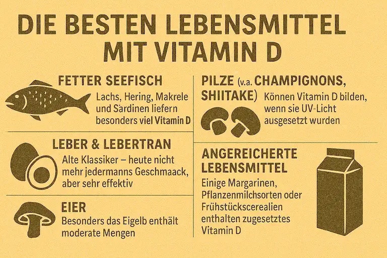 Ernährung und Vitamin D – Diese Lebensmittel helfen