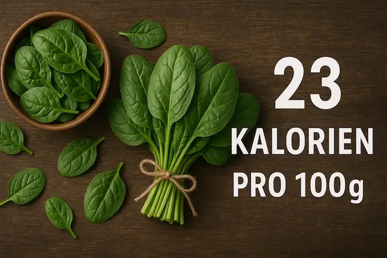 Spinat mit 23 Kalorien auf 100g