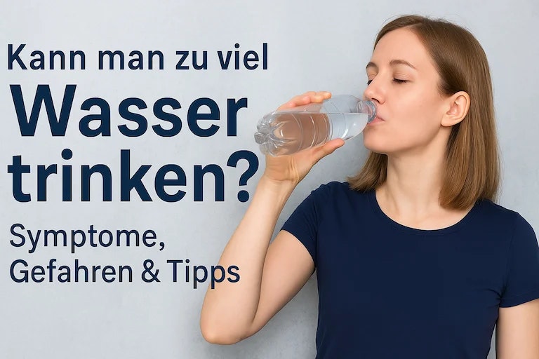 Bild von einer Frau beim Wasser trinken
