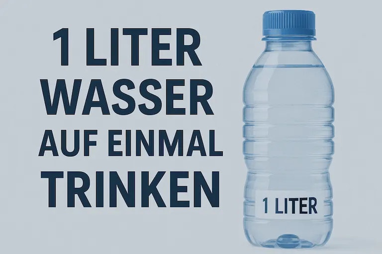 1 Liter Wasser auf einmal trinken
