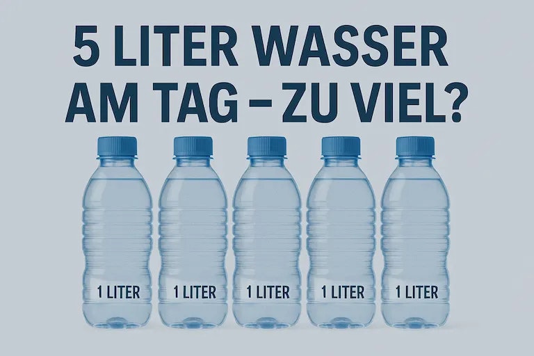 5 Liter Wasser am Tag – zu viel oder noch im Rahmen?