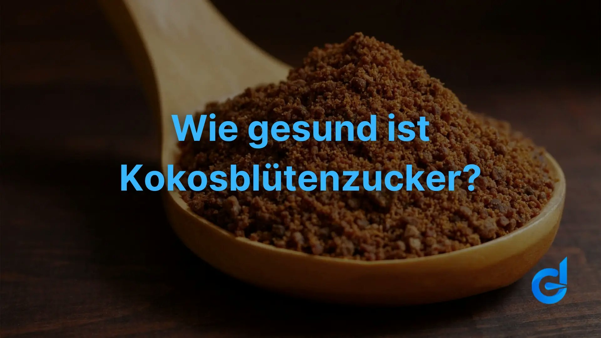 Wie gesund ist Kokosblütenzucker? Ein Löffer kokosblütenzucker.