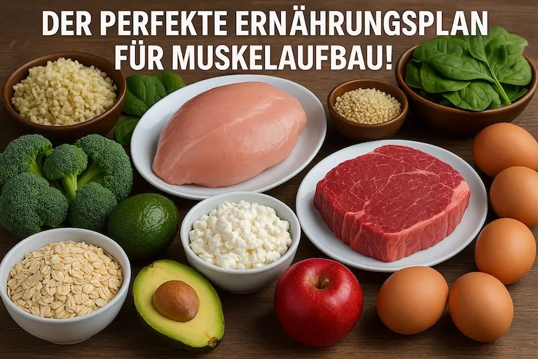 Der perfekte Ernährungsplan für Muskelaufbau!