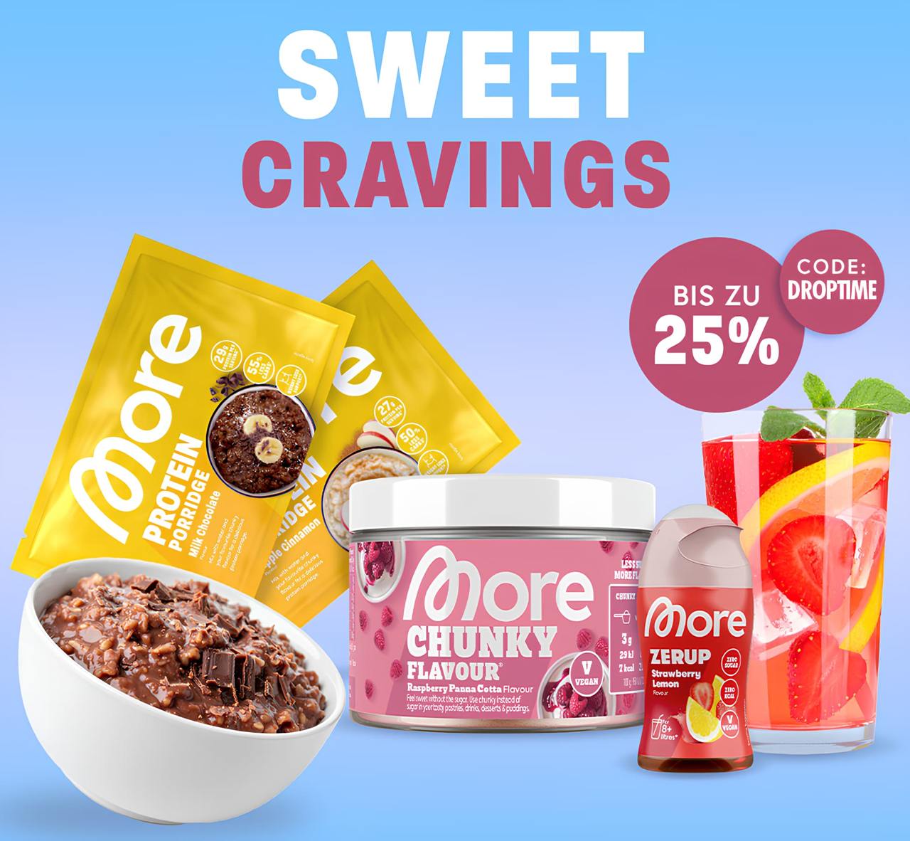 20% auf Sweet Craving Produkte bei More Nutrition