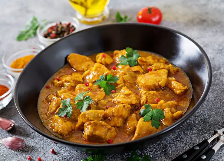 low carb hähnchen curry
