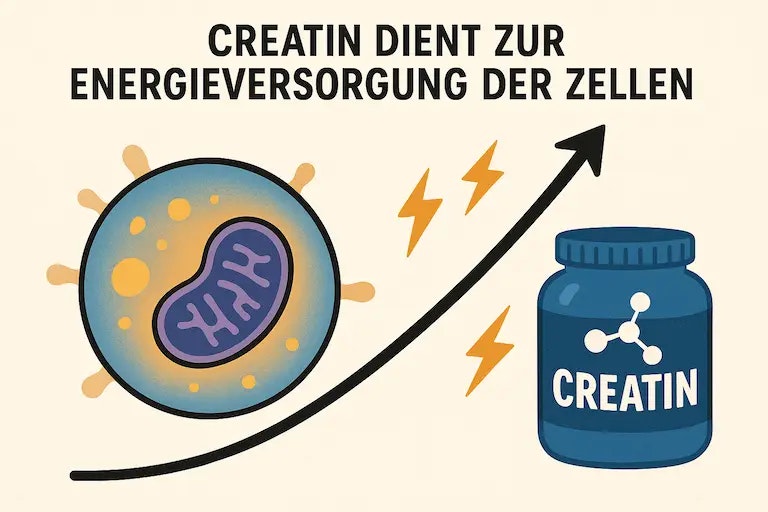 Grafik zu: Creatin dient zur Energieversorung der Zellen