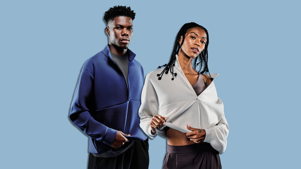 Zwei Outfits der Nike 24.7 Collection.