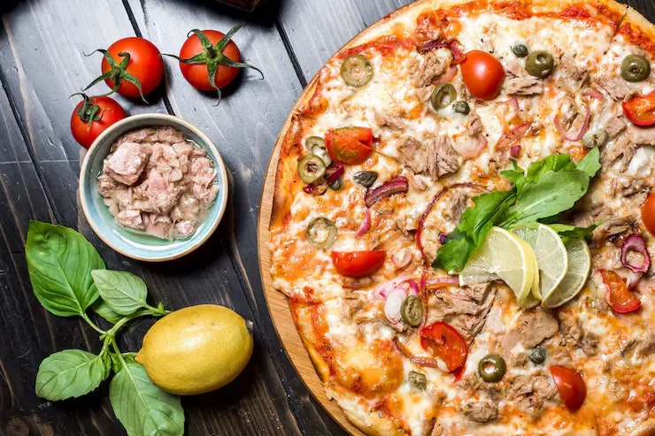 High Protein Tuna Pizza