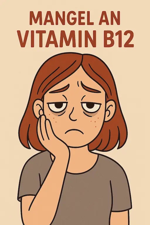 Eine Frau mit Vitamin B12 Mangel
