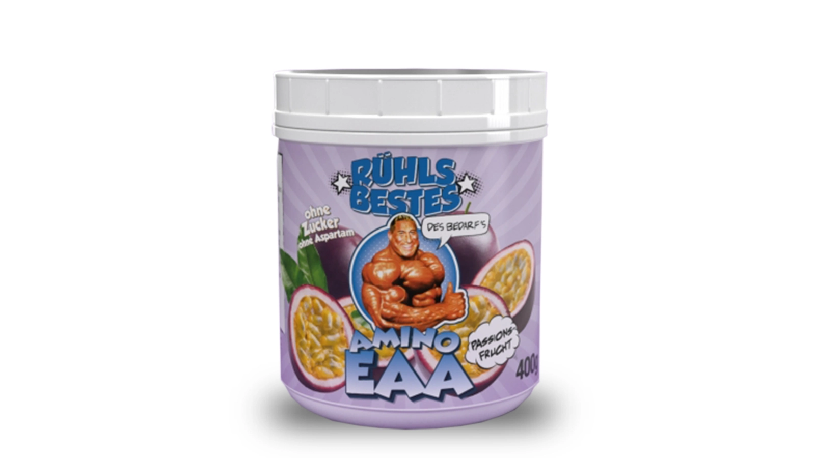 Produktbild einer Dose mit EAAs von Rühls Bestes.