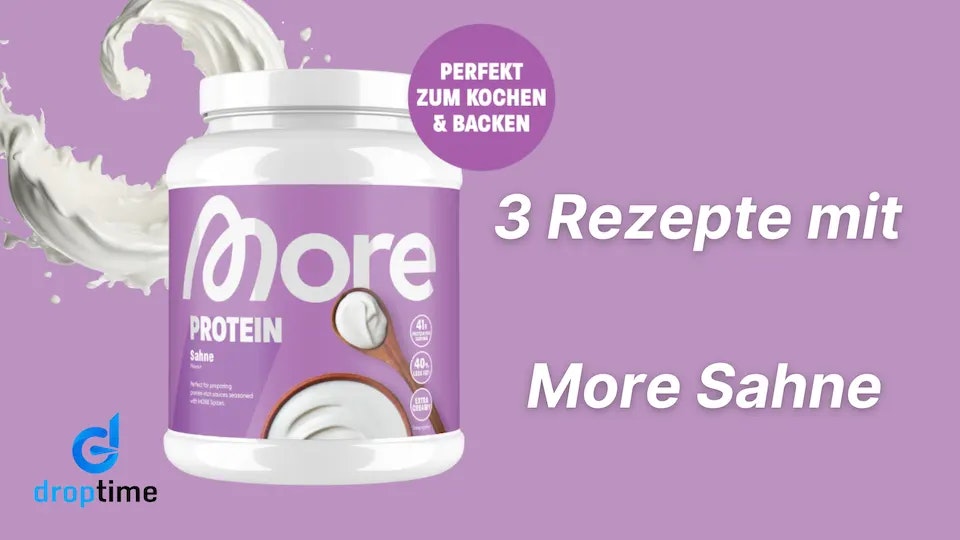 More Sahne von More Nutrition: 3 Einfache Rezepte