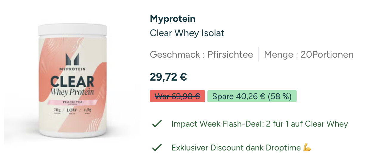 Myprotein Clear Whey - 2 für 1